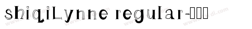 shiqiLynne regular字体转换